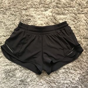 Black Lululemon hotty hot shorts